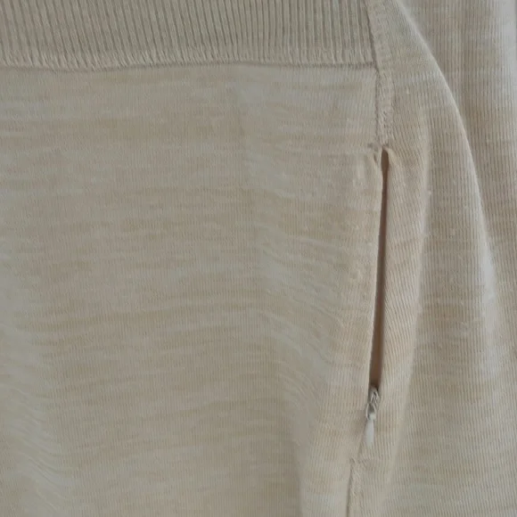 ZeroXposur Comfy Casual Crème Mini Dress With Cowl Neck. - Picture 4 of 7